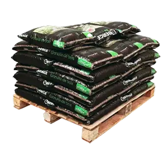 Bergé Biogranules – Palettes de granules de bois